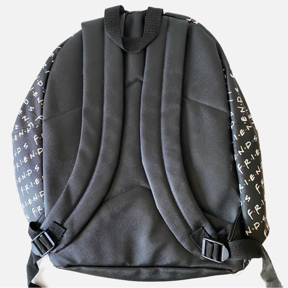 Friends, Black Multi-pocket Red Lining Backpack - Picture 6 of 6
